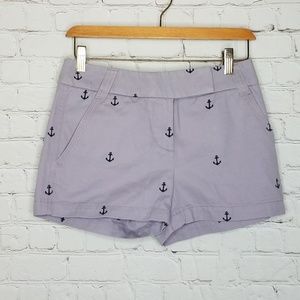 J Crew Shorts Cotton Broken In Chino Anchor Print